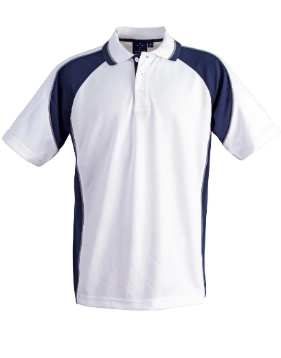 Picture of Winning Spirit, Mens Mini Waffle CoolDry Polo